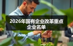 2026年国有企业改革重点企业名单