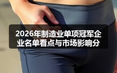 2026年制造业单项冠军企业名单看点与市场影响分析