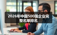 2026年中国500强企业完整名单排名