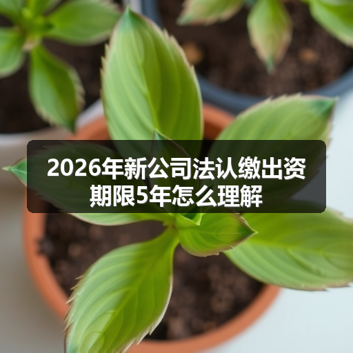 2026年新公司法认缴出资期限5年怎么理解