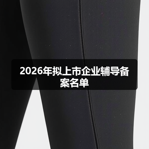 2026年拟上市企业辅导备案名单 正文配图