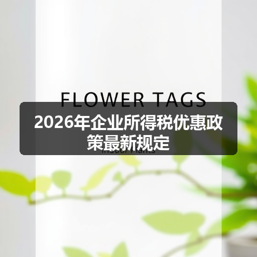 2026年企业所得税优惠政策最新规定 正文配图
