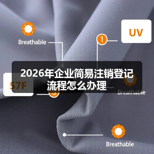 2026年企业简易注销登记流程怎么办理 正文配图