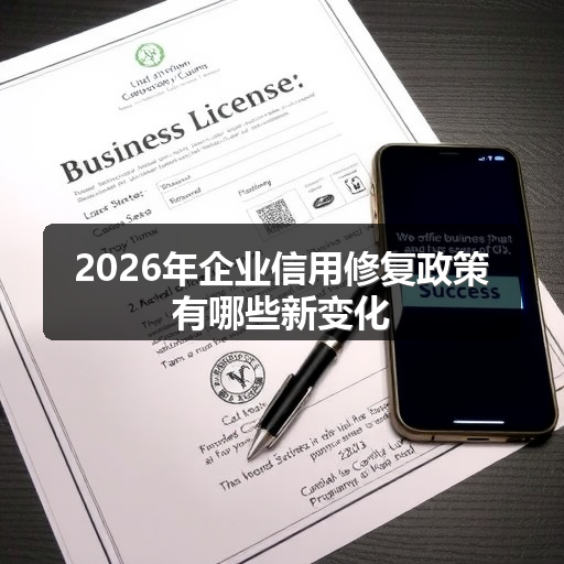 2026年企业信用修复政策有哪些新变化 正文配图